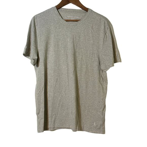 Everlane Uniform Crew Neck Tee Organic Cotton Heathered Grey Short Sleeve - Picture 2 of 9